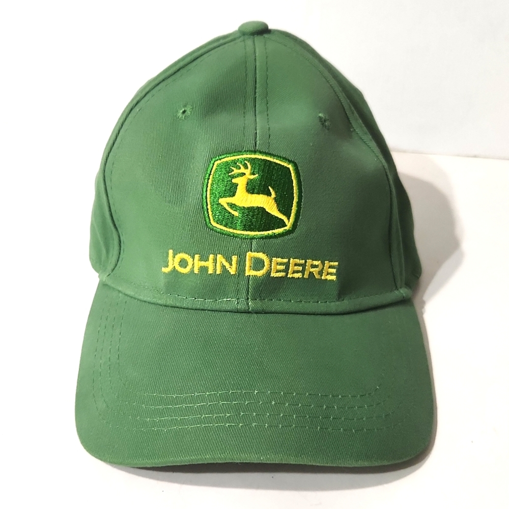 John Deere Embroidered Logo Green Baseball Unisex Adjustable Cap
